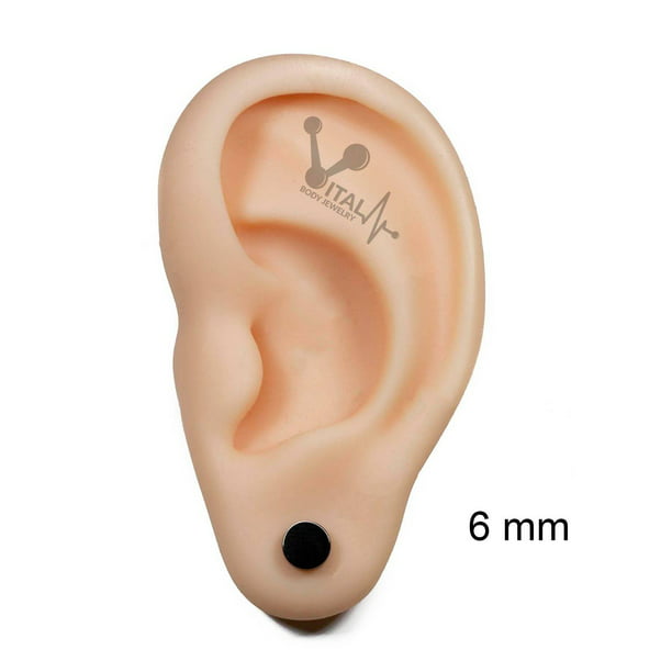 16G 6mm Cheater Fake Ear Plug Piercing Jewellery CHOOSE DESIGN SINGLE OR PAIR